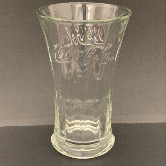 Libbey Coca Cola Clear Glass Flared Heavy 6 1/4" Tall - Picture 1 of 5